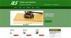 Desktop Screenshot of noblelawsolicitors.com